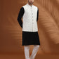 White Solid Waist Coat | Greenfibre