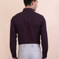 Maroon Washed Slim Fit Formal Shirt | Greenfibre