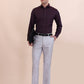 Maroon Washed Slim Fit Formal Shirt | Greenfibre