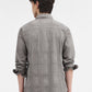 Grey Checked Slim Fit Casual Shirt | Greenfibre