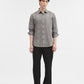 Grey Checked Slim Fit Casual Shirt | Greenfibre