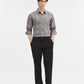 Grey Checked Slim Fit Casual Shirt | Greenfibre