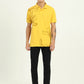 Yellow Printed Slim Fit Polo T-Shirt | Greenfibre