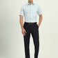 Sea Blue Solid Regular Fit Formal Shirt | Greenfire
