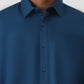 Navy Blue Solid Smart Fit Semi Casual Shirt | Greenfibre