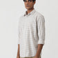 Grey Checked Smart Fit Semi Casual Shirt | Greenfibre