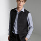 Black Solid  Waistcoat | Greenfibre