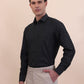 Green Checked Regular Fit Formal Shirt | Greenfibre