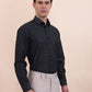 Green Checked Regular Fit Formal Shirt | Greenfibre