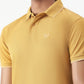 Mustard Yellow Solid Slim Fit Polo T-Shirt | Greenfibre