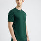 Green Solid Slim Fit T-Shirt | Greenfibre