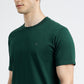 Green Solid Slim Fit T-Shirt | Greenfibre