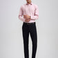 Navy Blue Solid Slim Fit Formal Trouser | Greenfibre