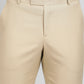 Khaki Solid Classic Fit Formal Trouser | JadeBlue