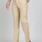 Khaki Solid Classic Fit Formal Trouser | JadeBlue