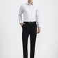 White & Grey Checked Regular Fit Formal Shirt | Greenfibre