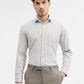 Green & White Checked Slim Fit Formal Shirt | Greenfibre