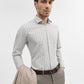 Green & White Checked Slim Fit Formal Shirt | Greenfibre