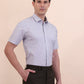 Grey Solid Regular Fit Formal Shirt | Greenfibre