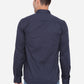 Night Blue Solid Slim Fit Casual Shirt | Greenfibre