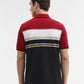 Red & Black Striped Slim Fit Polo T-Shirt | Greenfibre