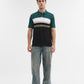 Green & Black Striped Slim Fit Polo T-Shirt | Greenfibre