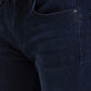 Dark Blue Washed Straight Fit Jeans | Greenfibre