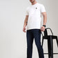 Dark Blue Washed Straight Fit Jeans | Greenfibre