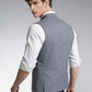 Grey Solid  Waistcoat | Greenfibre