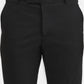 Black Solid Super Slim Fit Formal Trouser | Greenfibre