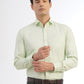 Light Green Solid Slim Fit Formal Shirt | Greenfibre