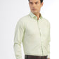 Light Green Solid Slim Fit Formal Shirt | Greenfibre