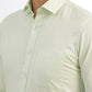 Light Green Solid Slim Fit Formal Shirt | Greenfibre