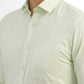 Light Green Solid Slim Fit Formal Shirt | Greenfibre
