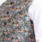 Green & Orange Printed  Waistcoat | Greenfibre