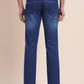 Mid Indigo Blue Washed Narrow Fit Jeans | Greenfibre