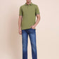 Mid Indigo Blue Washed Narrow Fit Jeans | Greenfibre