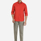 Paprika Red Solid Classic Fit Casual Shirt | Greenfibre