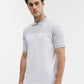 Steel Grey & White Solid Slim Fit Polo T-Shirt | Greenfibre