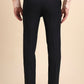 Navy Blue Solid Slim Fit Formal Trouser | Greenfibre