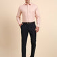 Navy Blue Solid Slim Fit Formal Trouser | Greenfibre