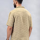 Khaki Checked Slim Fit Casual Shirt | JadeBlue
