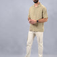 Khaki Checked Slim Fit Casual Shirt | JadeBlue