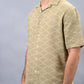 Khaki Checked Slim Fit Casual Shirt | JadeBlue