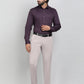 Wine Solid Slim Fit Party Wear Shirt | Greenfibre