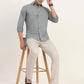 Light Grey Solid Super Slim Fit Casual Trouser | Greenfibre