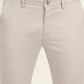 Light Grey Solid Super Slim Fit Casual Trouser | Greenfibre