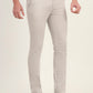 Light Grey Solid Super Slim Fit Casual Trouser | Greenfibre