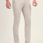 Light Grey Solid Super Slim Fit Casual Trouser | Greenfibre