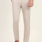 Light Grey Printed Super Slim Fit Casual Trouser | Greenfibre